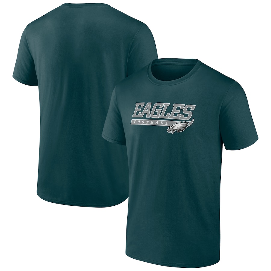 Philadelphia Eagles Midnight Green Take The Lead T-Shirt - Man Philadelphia Eagles Midnight Green Take The Lead T-Shirt - Man