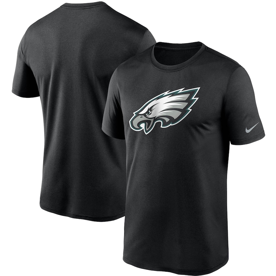 Philadelphia Eagles Football Black Logo Essential Legend Performance T-Shirt - Man Philadelphia Eagles Football Black Logo Essential Legend Performance T-Shirt - Man