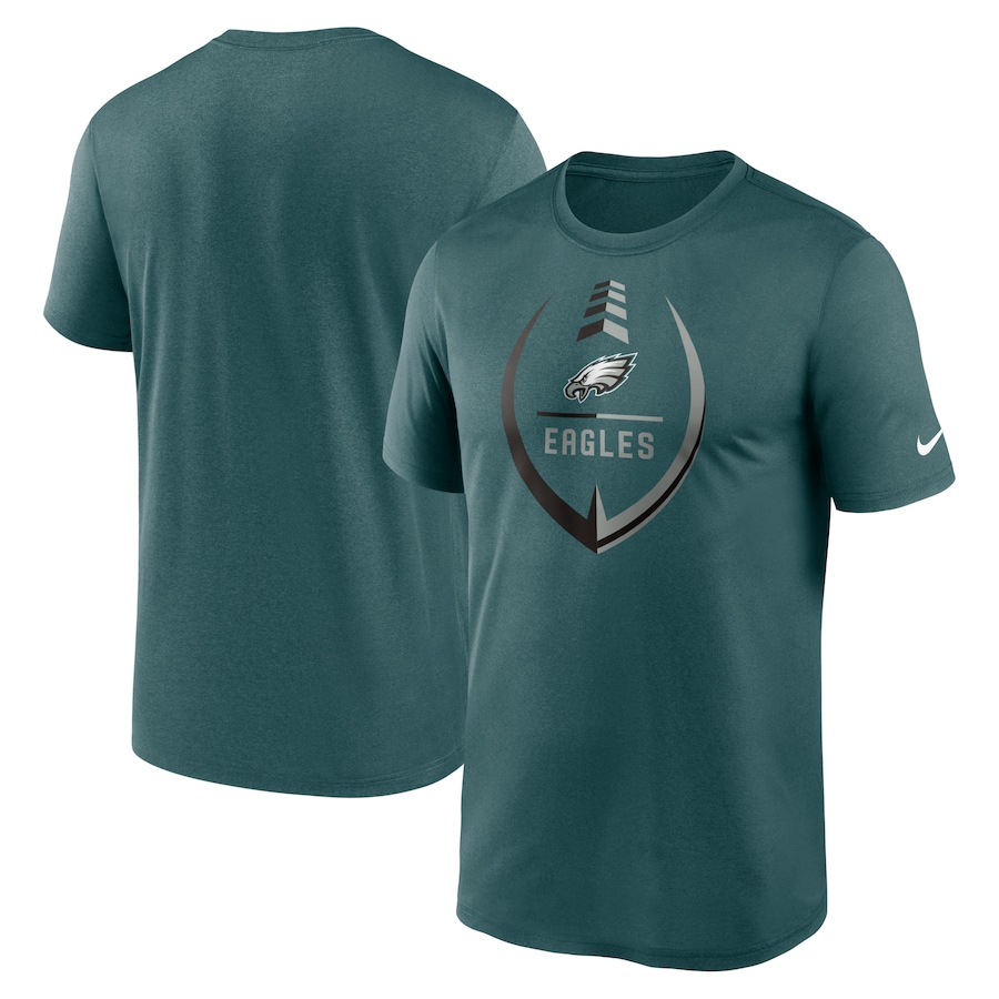 Philadelphia Eagles Football Midnight Green Icon Legend Performance T-Shirt - Man