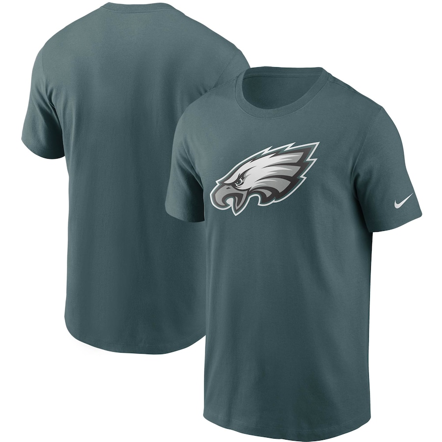 Philadelphia Eagles Football Midnight Green Primary Logo T-Shirt - Man