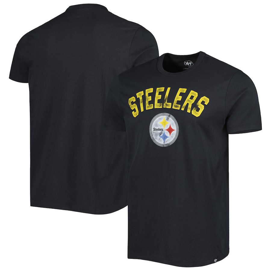 Pittsburgh Steelers '47 Black All Arch Franklin T-Shirt - Man