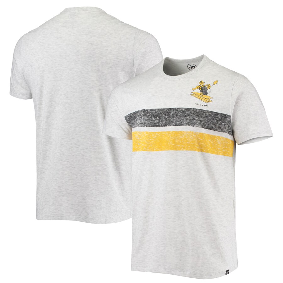 Pittsburgh Steelers '47 Heathered Gray Franklin Bars Bond T-Shirt - Man