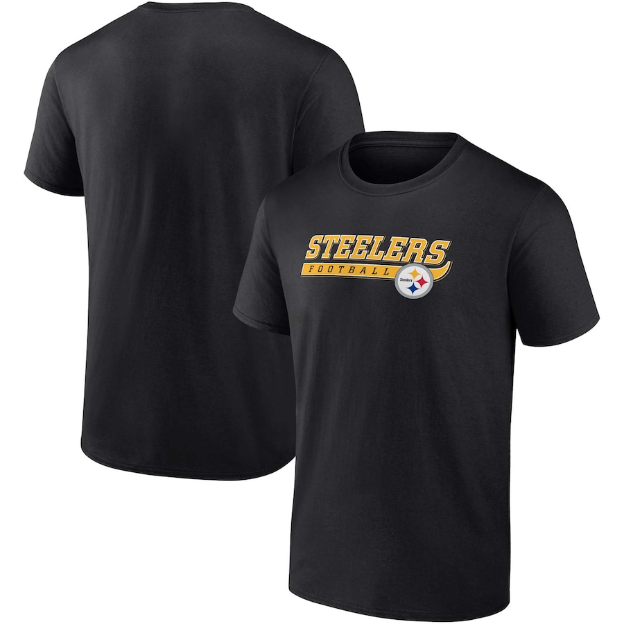 Pittsburgh Steelers Black Take The Lead T-Shirt - Man