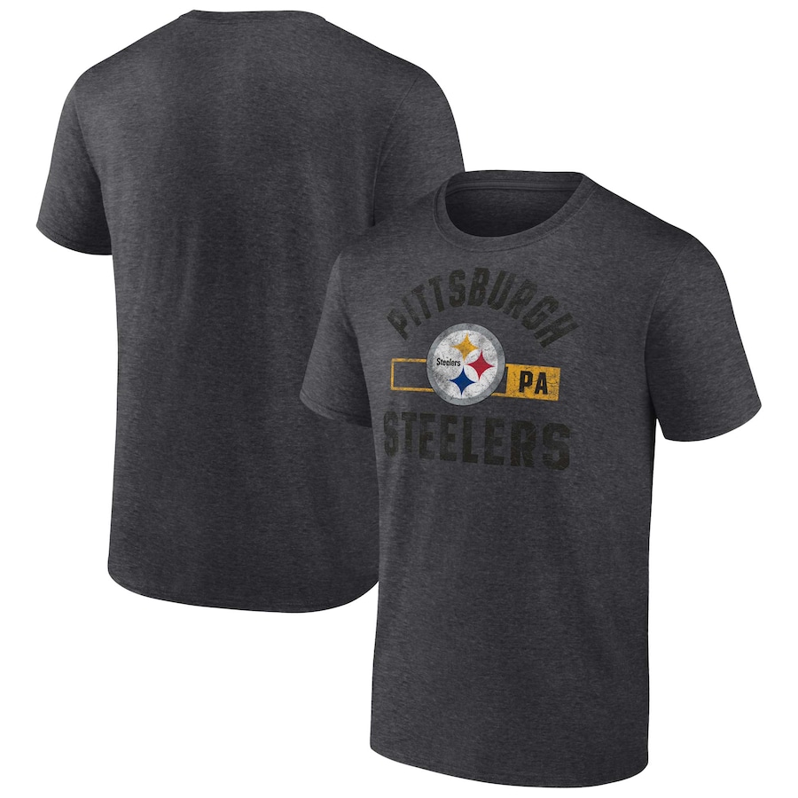 Pittsburgh Steelers Charcoal Let's Go T-Shirt - Man