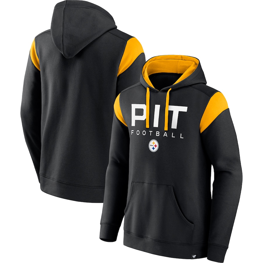 Pittsburgh Steelers Black Call The Shot Pullover Hoodie - Man