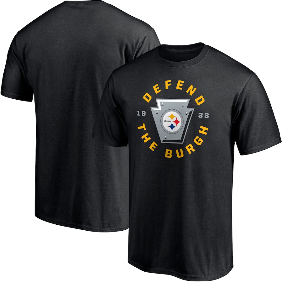 Pittsburgh Steelers Black Hometown 1st Down T-Shirt - Man