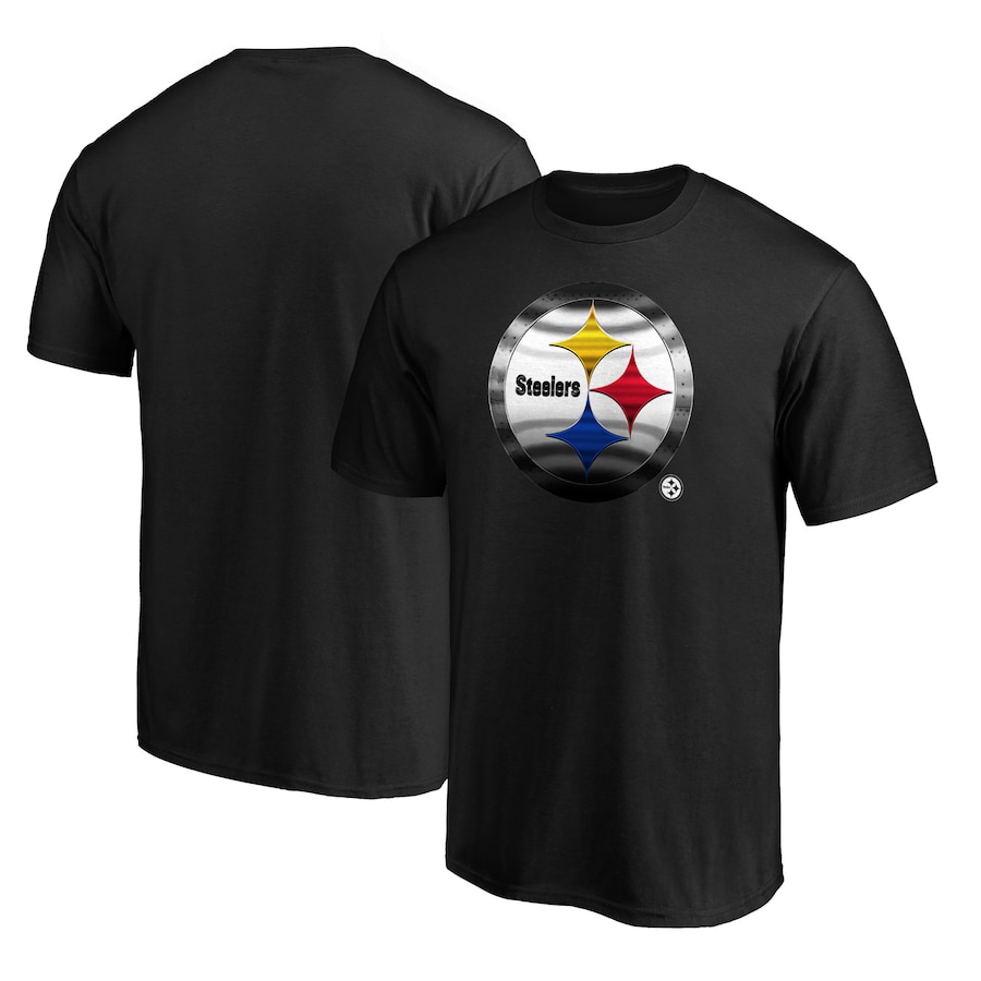Pittsburgh Steelers Black Midnight Mascot T-Shirt - Man