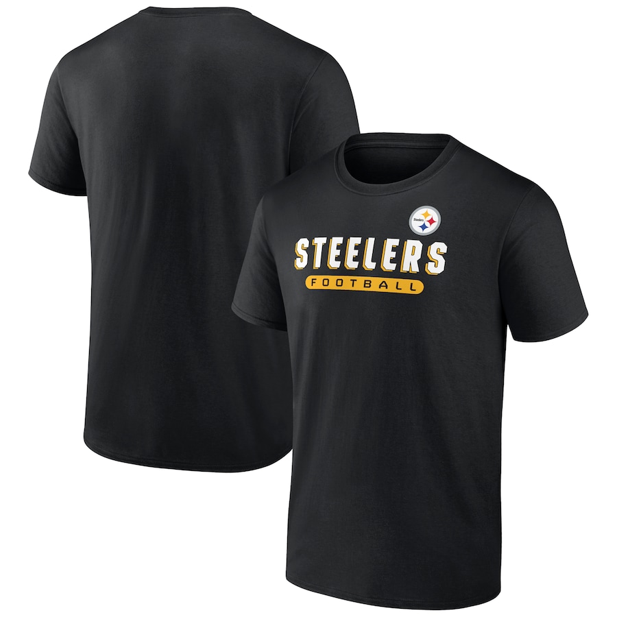 Pittsburgh Steelers Black Spirit T-Shirt - Man
