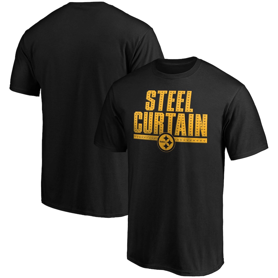 Pittsburgh Steelers Black Steel Curtain Hometown T-Shirt - Man