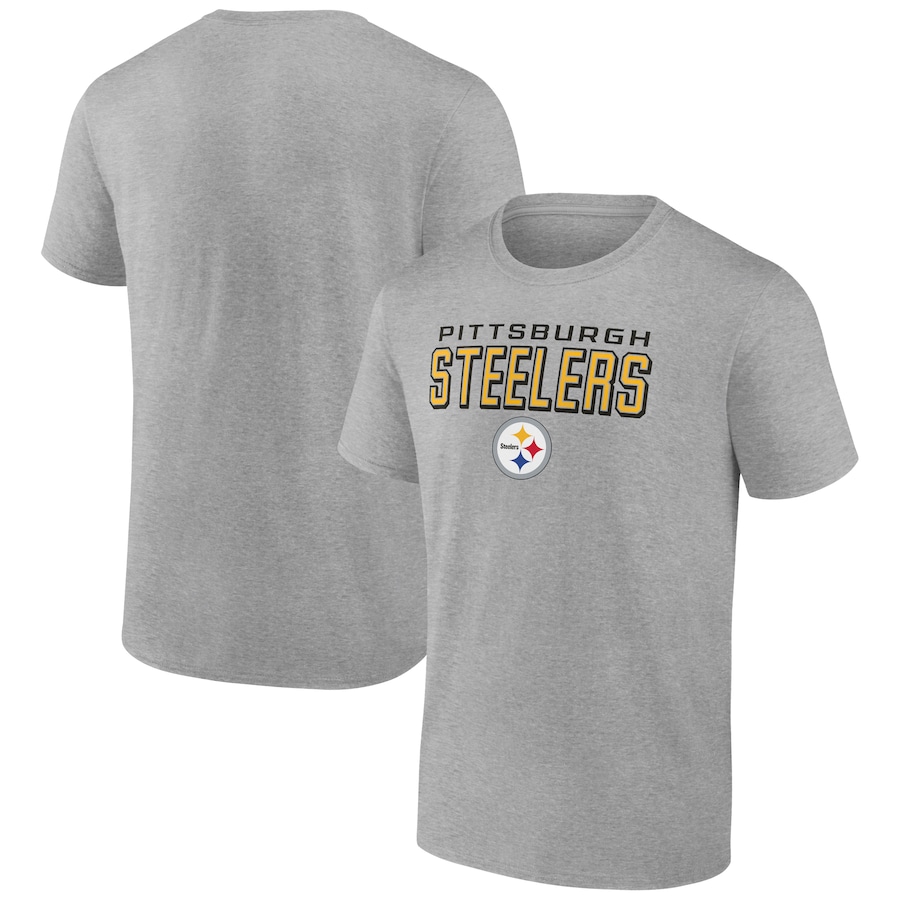 Pittsburgh Steelers Heather Gray Swagger T-Shirt - Man Pittsburgh Steelers Heather Gray Swagger T-Shirt - Man