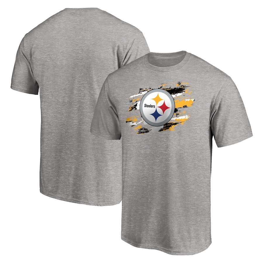 Pittsburgh Steelers Heather Gray True Color T-Shirt - Man Pittsburgh Steelers Heather Gray True Color T-Shirt - Man