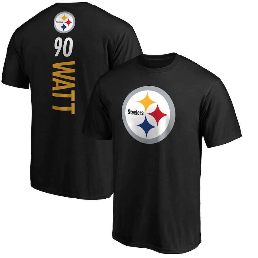 Pittsburgh Steelers T.J. Watt Black Playmaker T-Shirt - Man