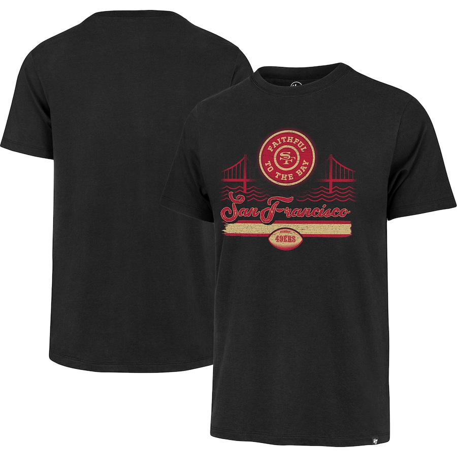 San Francisco 49ers '47 Black Faithful to the Bay Regional Franklin T-Shirt - Man