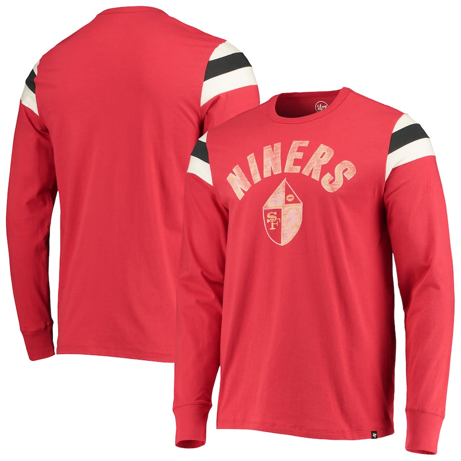 San Francisco 49ers '47 Scarlet Franklin Rooted Long Sleeve T-Shirt - Man