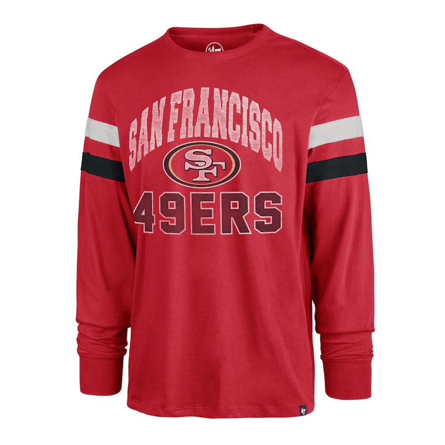 San Francisco 49ers '47 Scarlet Irving Long Sleeve T-Shirt - Man