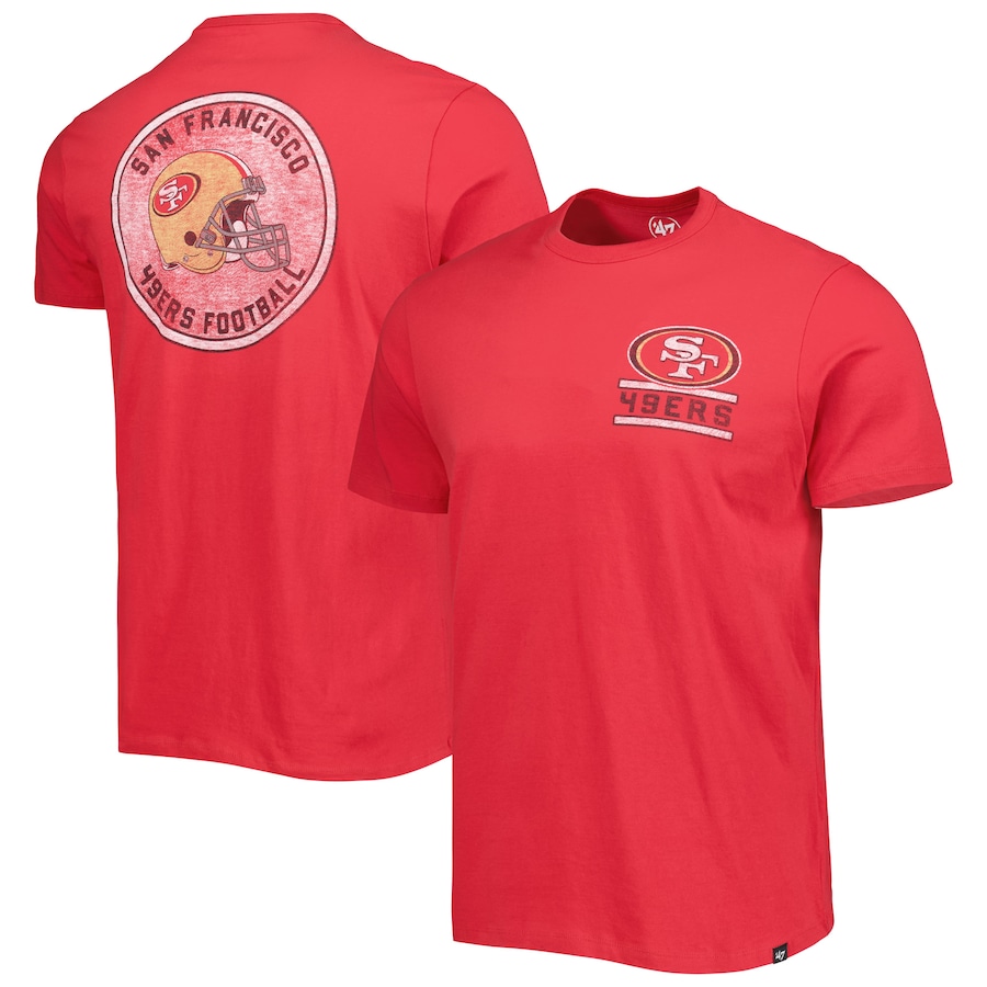 San Francisco 49ers '47 Scarlet Open Field Franklin T-Shirt - Man