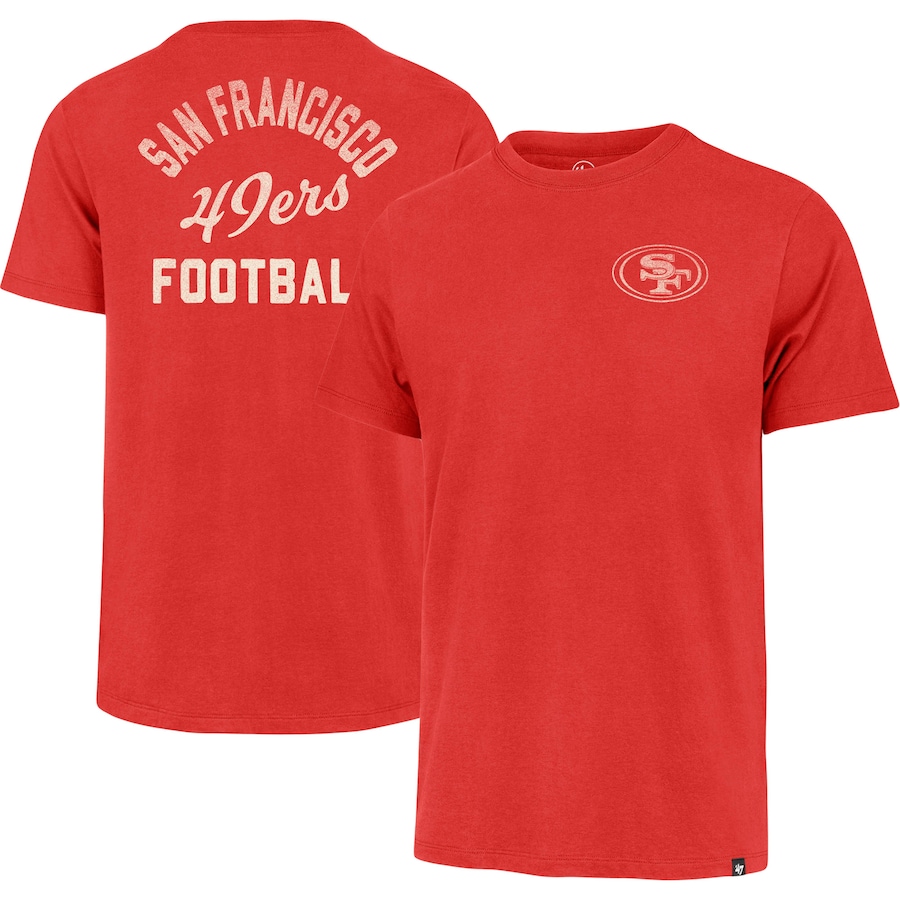 San Francisco 49ers '47 Scarlet Turn Back Franklin T-Shirt - Man