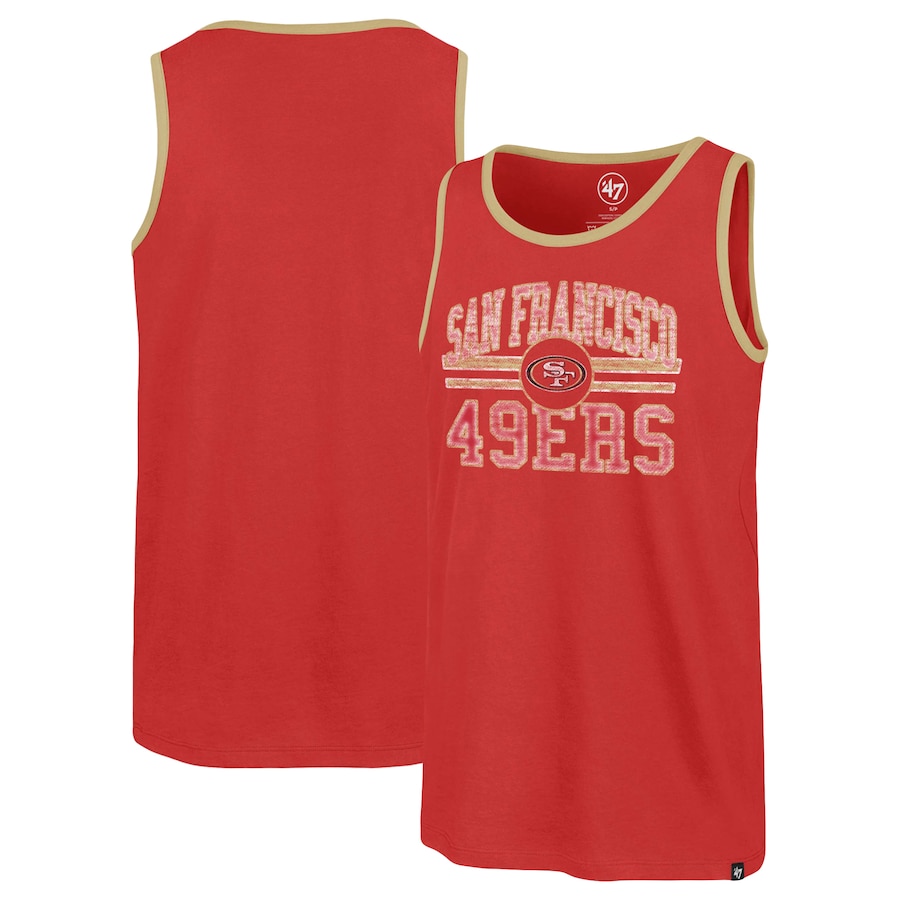 San Francisco 49ers '47 Scarlet Winger Franklin Tank Top - Man
