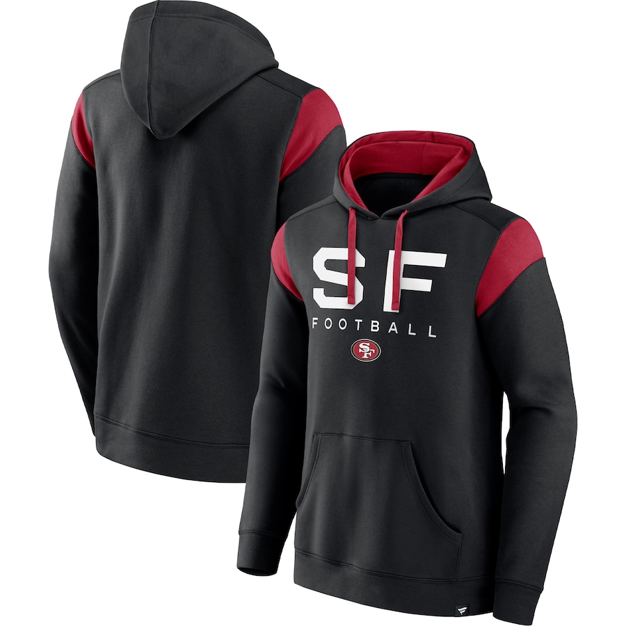 San Francisco 49ers Black Call The Shot Pullover Hoodie - Man San Francisco 49ers Black Call The Shot Pullover Hoodie - Man