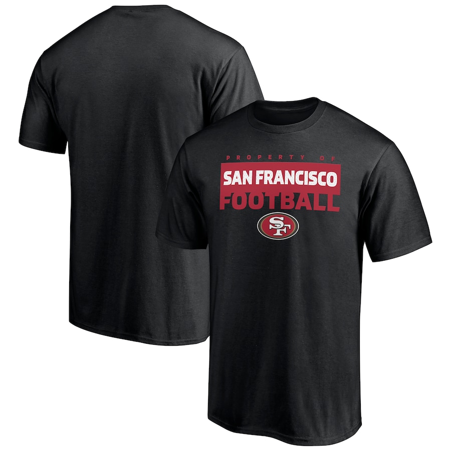 San Francisco 49ers Black Gain Ground T-Shirt - Man