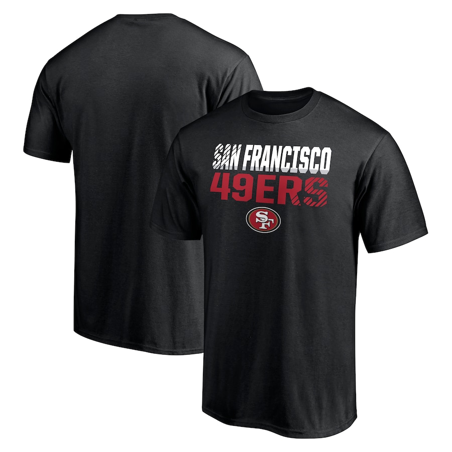 San Francisco 49ers Black Logo Fade Out T-Shirt - Man