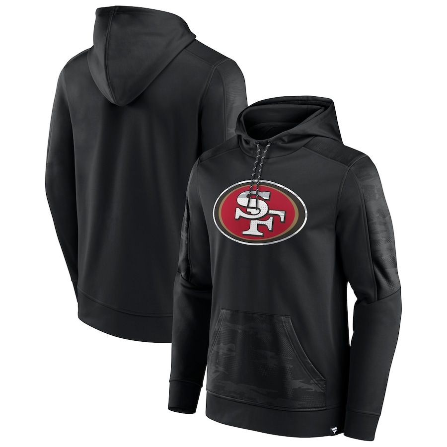 San Francisco 49ers Black On The Ball Pullover Hoodie - Man San Francisco 49ers Black On The Ball Pullover Hoodie - Man