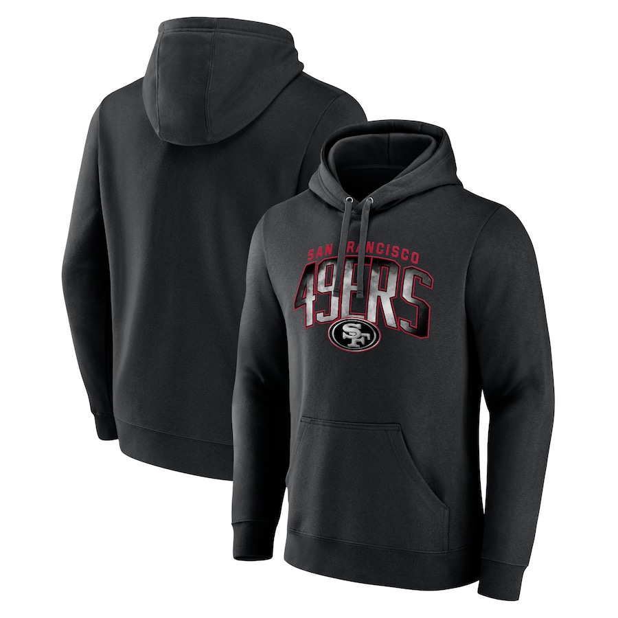 San Francisco 49ers Black Smoke Arch Pullover Hoodie - Man San Francisco 49ers Black Smoke Arch Pullover Hoodie - Man