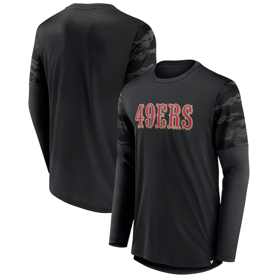 San Francisco 49ers Black Square Off Long Sleeve T-Shirt - Man San Francisco 49ers Black Square Off Long Sleeve T-Shirt - Man