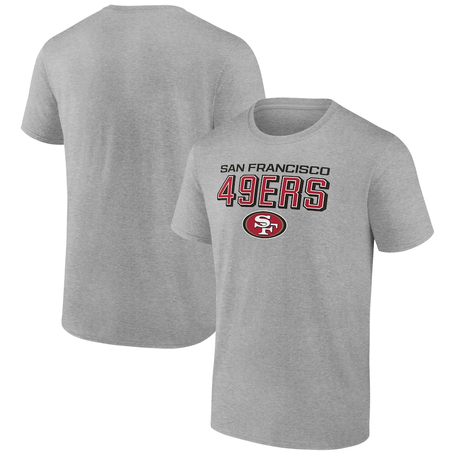 San Francisco 49ers Heather Gray Swagger T-Shirt - Man San Francisco 49ers Heather Gray Swagger T-Shirt - Man
