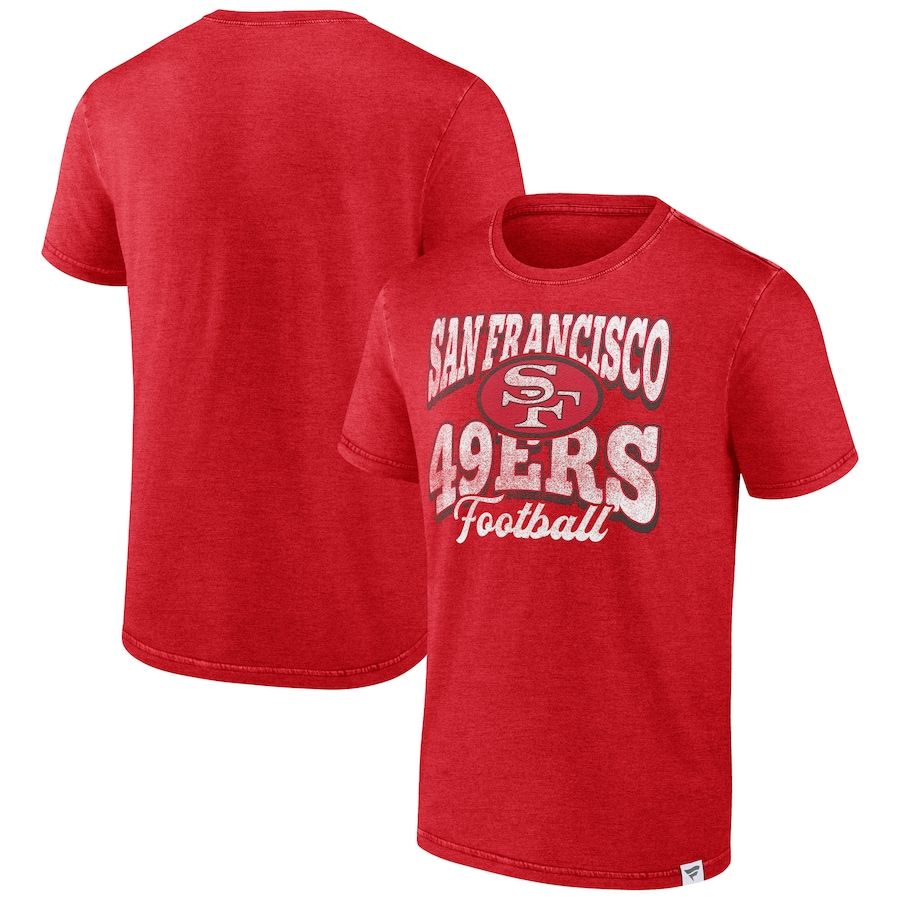 San Francisco 49ers Heather Scarlet Force Out T-Shirt - Man San Francisco 49ers Heather Scarlet Force Out T-Shirt - Man