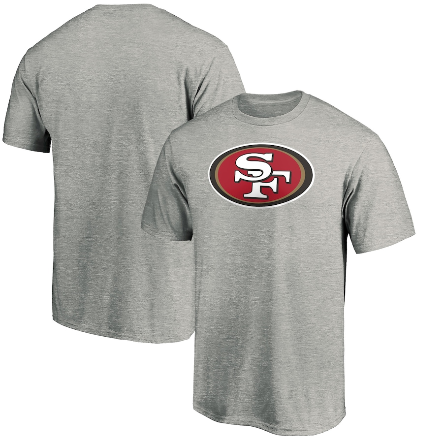 San Francisco 49ers Heathered Gray Primary Logo T-Shirt - Man San Francisco 49ers Heathered Gray Primary Logo T-Shirt - Man