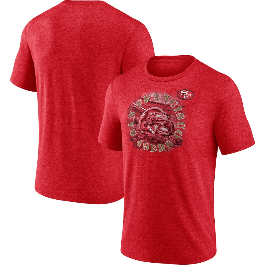 San Francisco 49ers Heathered Scarlet Sporting Chance T-Shirt - Man San Francisco 49ers Heathered Scarlet Sporting Chance T-Shirt - Man