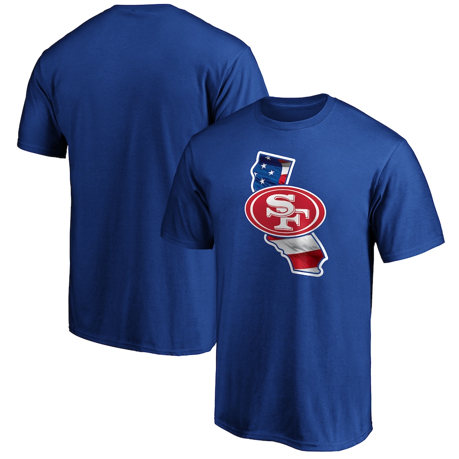 San Francisco 49ers Royal Banner State T-Shirt - Man San Francisco 49ers Royal Banner State T-Shirt - Man