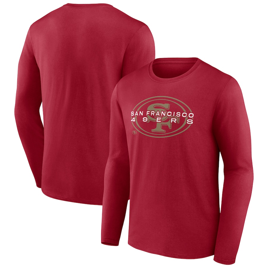 San Francisco 49ers Scarlet Advance to Victory Long Sleeve T-Shirt - Man San Francisco 49ers Scarlet Advance to Victory Long Sleeve T-Shirt - Man