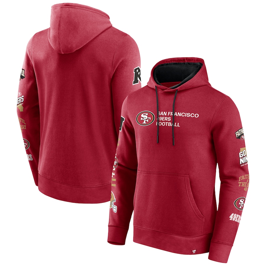 San Francisco 49ers Scarlet Extra Innings Pullover Hoodie - Man