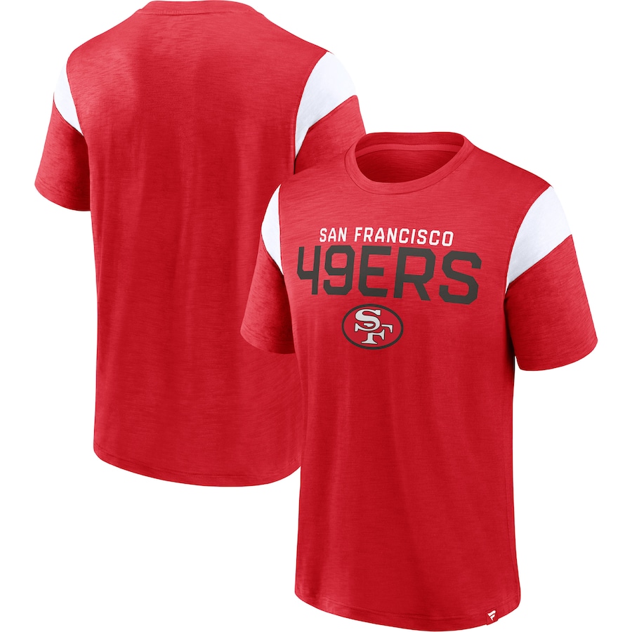 San Francisco 49ers Scarlet Home Stretch Team T-Shirt - Man San Francisco 49ers Scarlet Home Stretch Team T-Shirt - Man