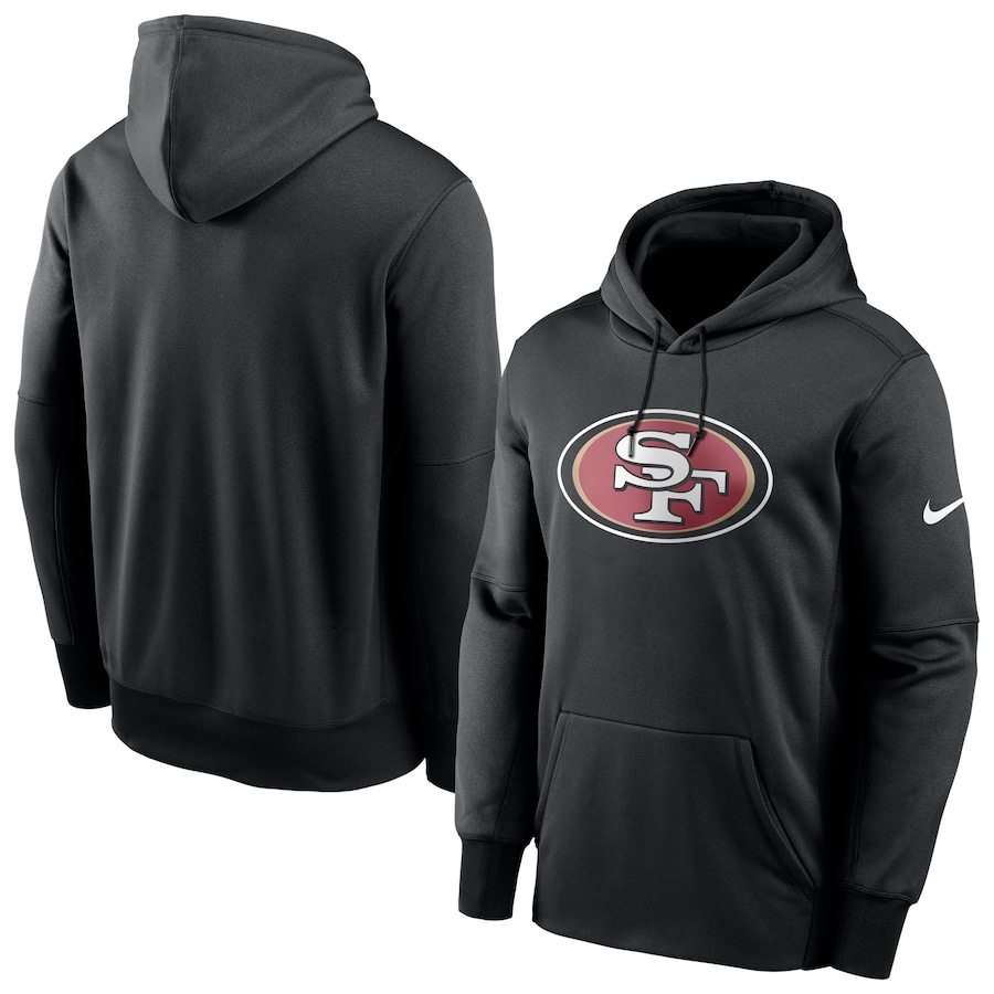 San Francisco 49ers Football Black Fan Gear Primary Logo Therma Performance Pullover Hoodie - Man San Francisco 49ers Football Black Fan Gear Primary Logo Therma Performance Pullover Hoodie - Man