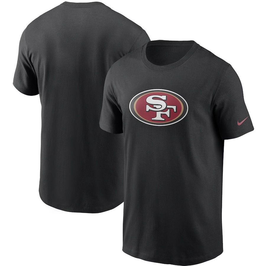 San Francisco 49ers Football Black Primary Logo T-Shirt - Man San Francisco 49ers Football Black Primary Logo T-Shirt - Man