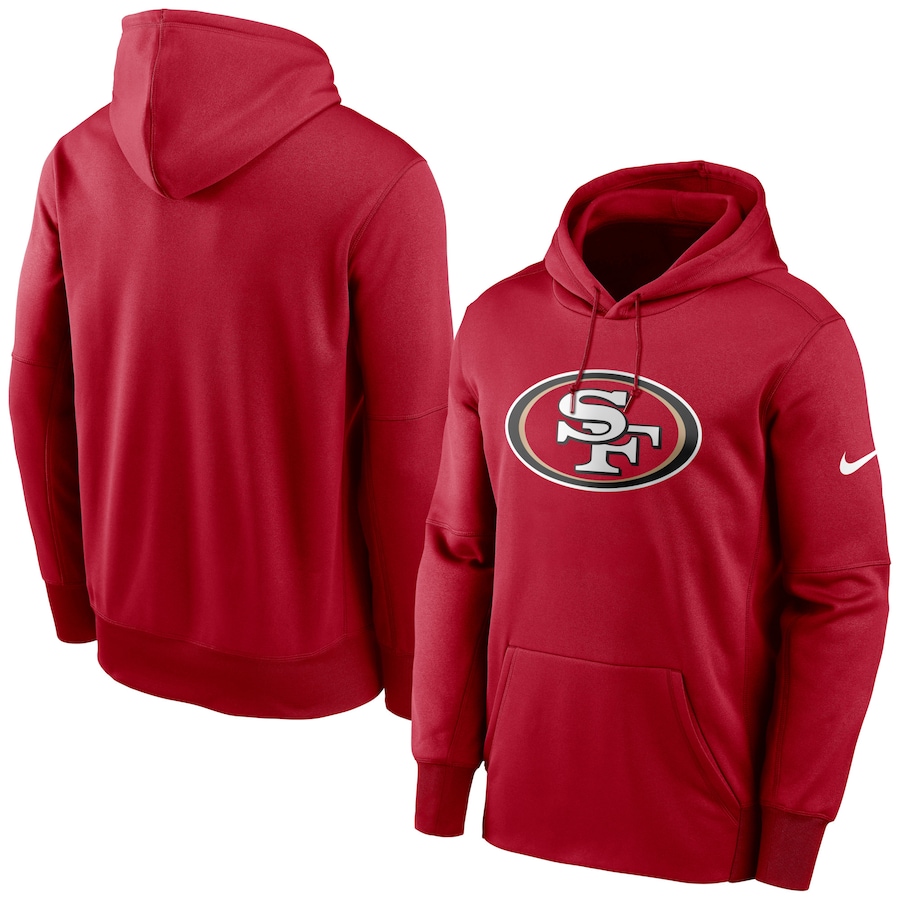 San Francisco 49ers Football Scarlet Fan Gear Primary Logo Therma Performance Pullover Hoodie - Man San Francisco 49ers Football Scarlet Fan Gear Primary Logo Therma Performance Pullover Hoodie - Man