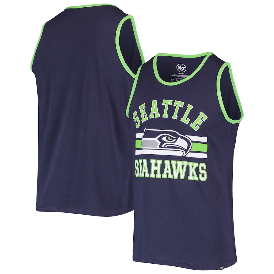 Seattle Seahawks '47 College Navy Edge Super Rival Tank Top - Man