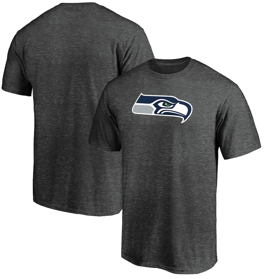 Seattle Seahawks Charcoal Team Logo T-Shirt - Man