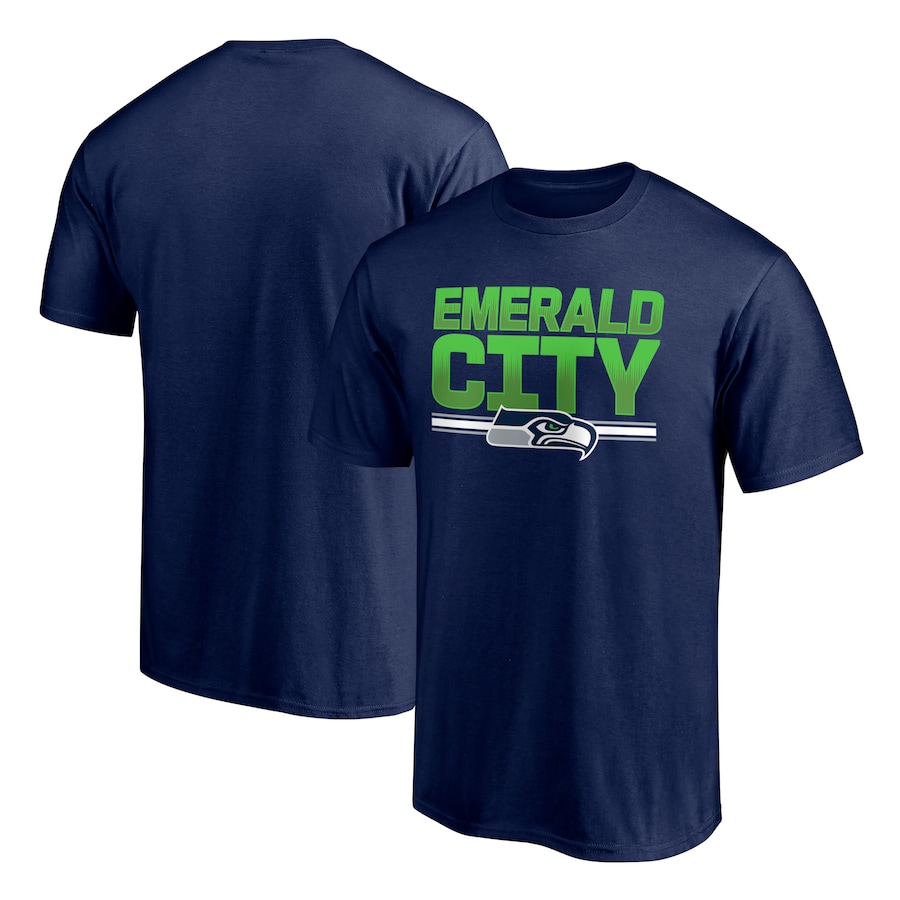 Seattle Seahawks College Navy Hometown 1st Down T-Shirt - Man