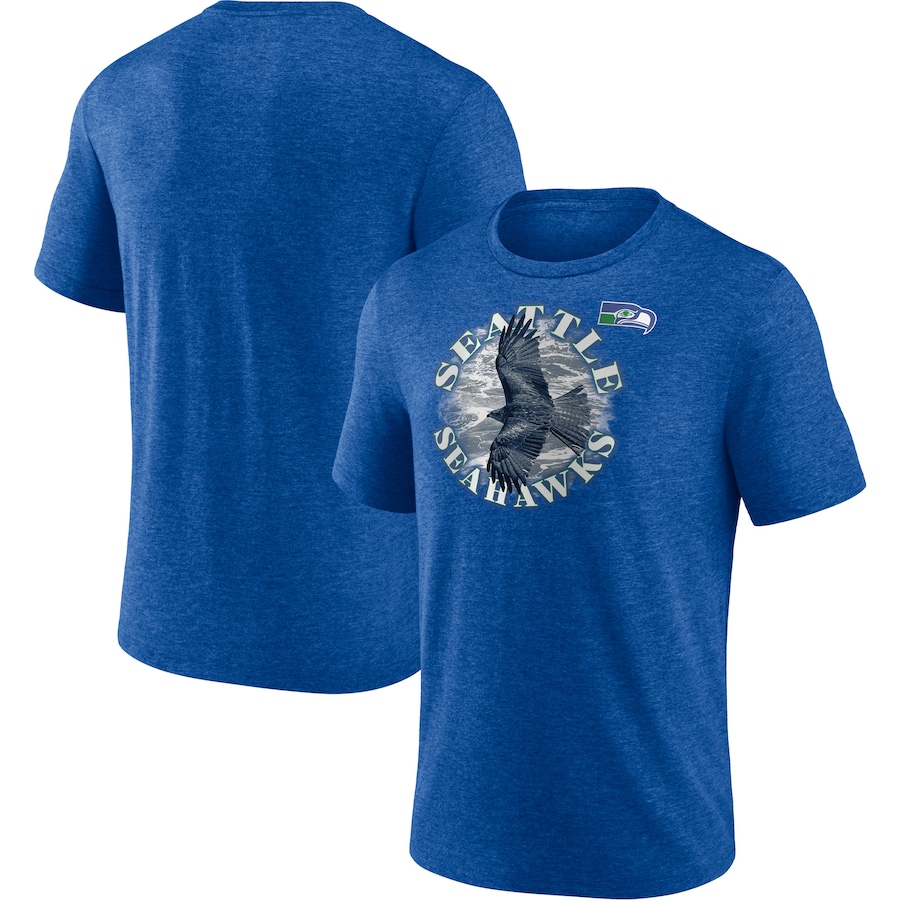 Seattle Seahawks Heathered Royal Sporting Chance T-Shirt - Man Seattle Seahawks Heathered Royal Sporting Chance T-Shirt - Man