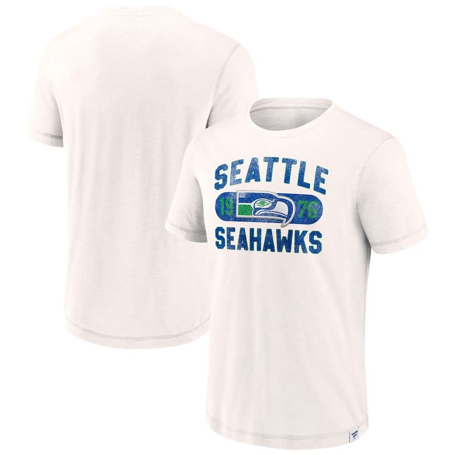 Seattle Seahawks White Act Fast T-Shirt - Man Seattle Seahawks White Act Fast T-Shirt - Man