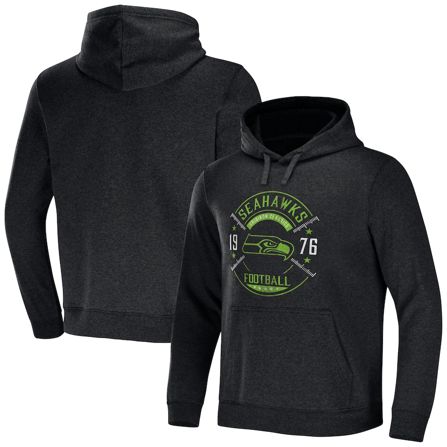 Seattle Seahawks NFL x Darius Rucker Collection by USASportsStoreHeather Charcoal Radar Pullover Hoodie - Man Seattle Seahawks NFL x Darius Rucker Collection by USASportsStoreHeather Charcoal Radar Pullover Hoodie - Man