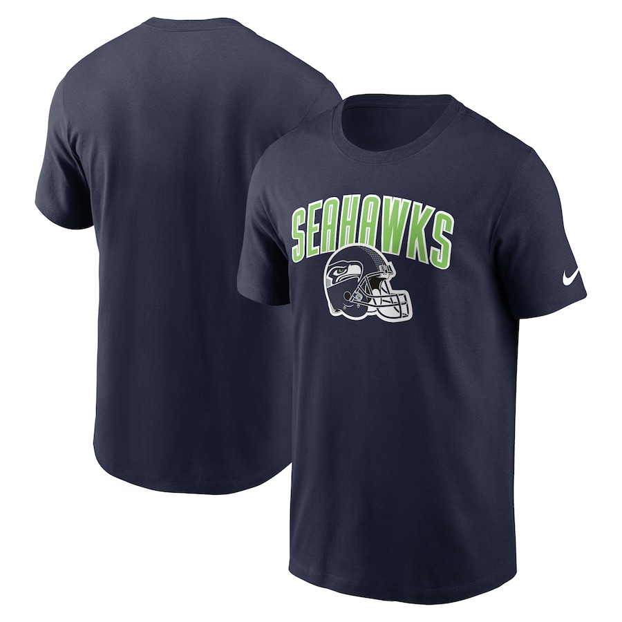 Seattle Seahawks Football College Navy Team Athletic T-Shirt - Man