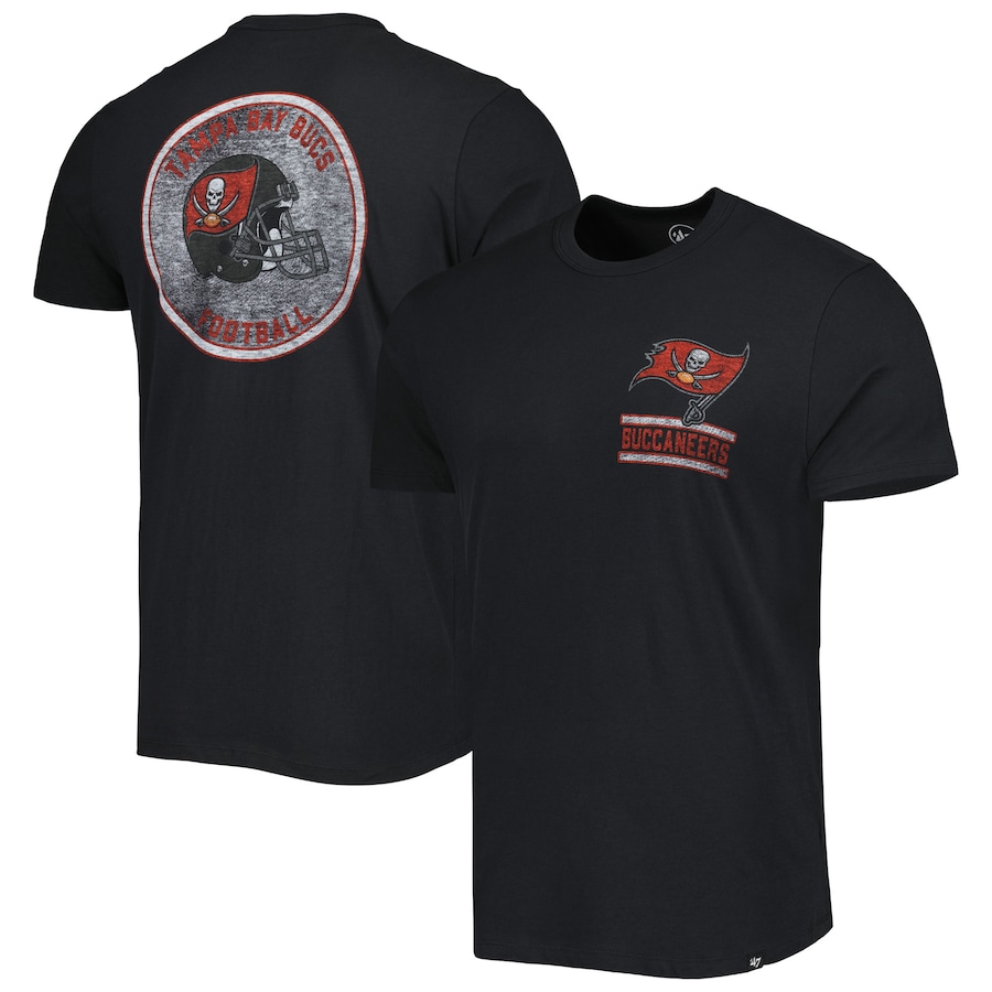 Tampa Bay Buccaneers '47 Black Open Field Franklin T-Shirt - Man
