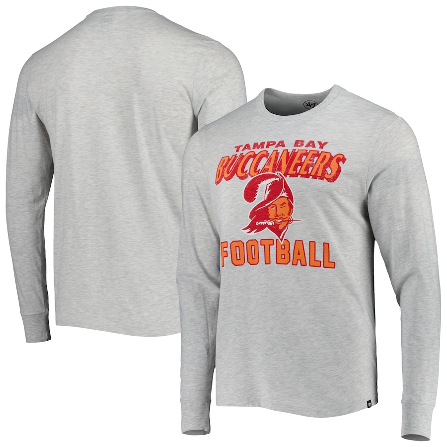 Tampa Bay Buccaneers '47 Heathered Gray Dozer Franklin Long Sleeve T-Shirt - Man