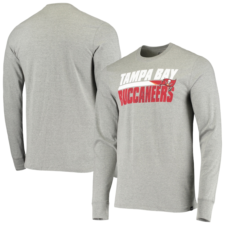 Tampa Bay Buccaneers '47 Heathered Gray Shadow Long Sleeve T-Shirt - Man