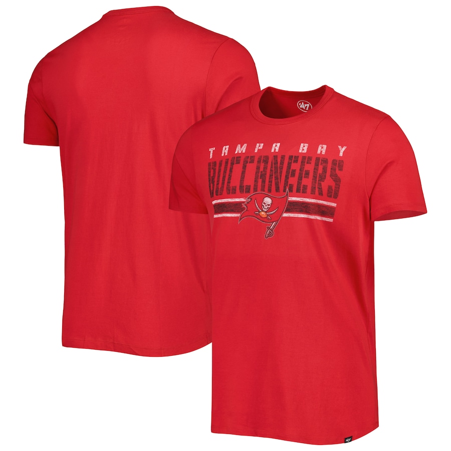 Tampa Bay Buccaneers '47 Red Team Stripe T-Shirt - Man